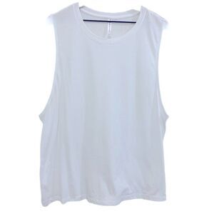 Fabletics Tank Top Women’s XL White 100% Cotton NWOT.